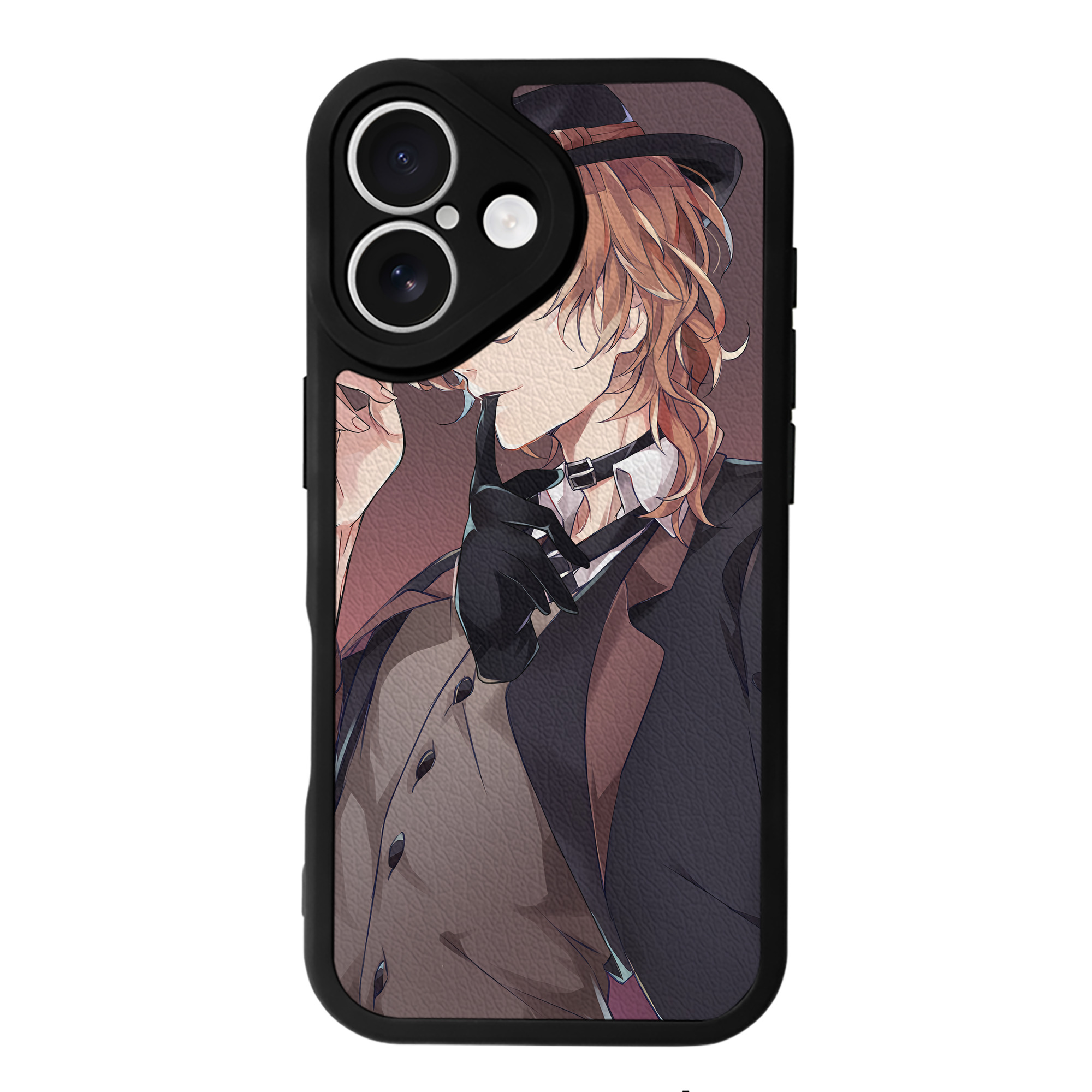 （画像用） 文豪ストレイドッグス Bungo Stray Dogs 【iPhone 16シリーズ対応】シリコンスマホケース（レザー調） 材質：シリコン